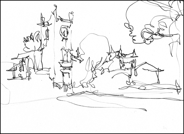 600x437 Direct To Ink Exercises Part One Single Line Sketching Citizen