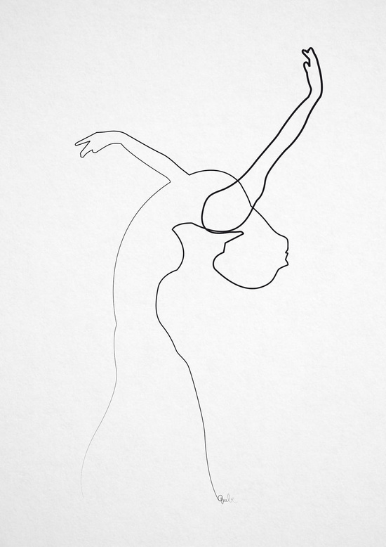 550x778 Amazing One Line Illustrations Made With A Single, Continuous