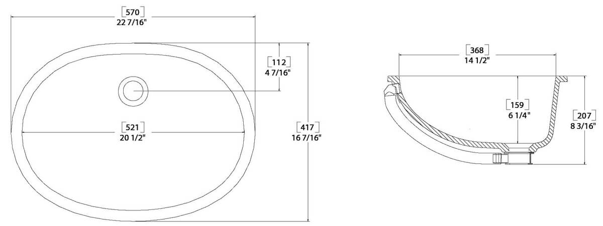 1200x451 815 Corian Sink