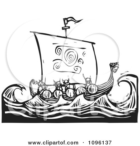 450x470 Royalty Free (Rf) Clipart Illustration Of A Black And White