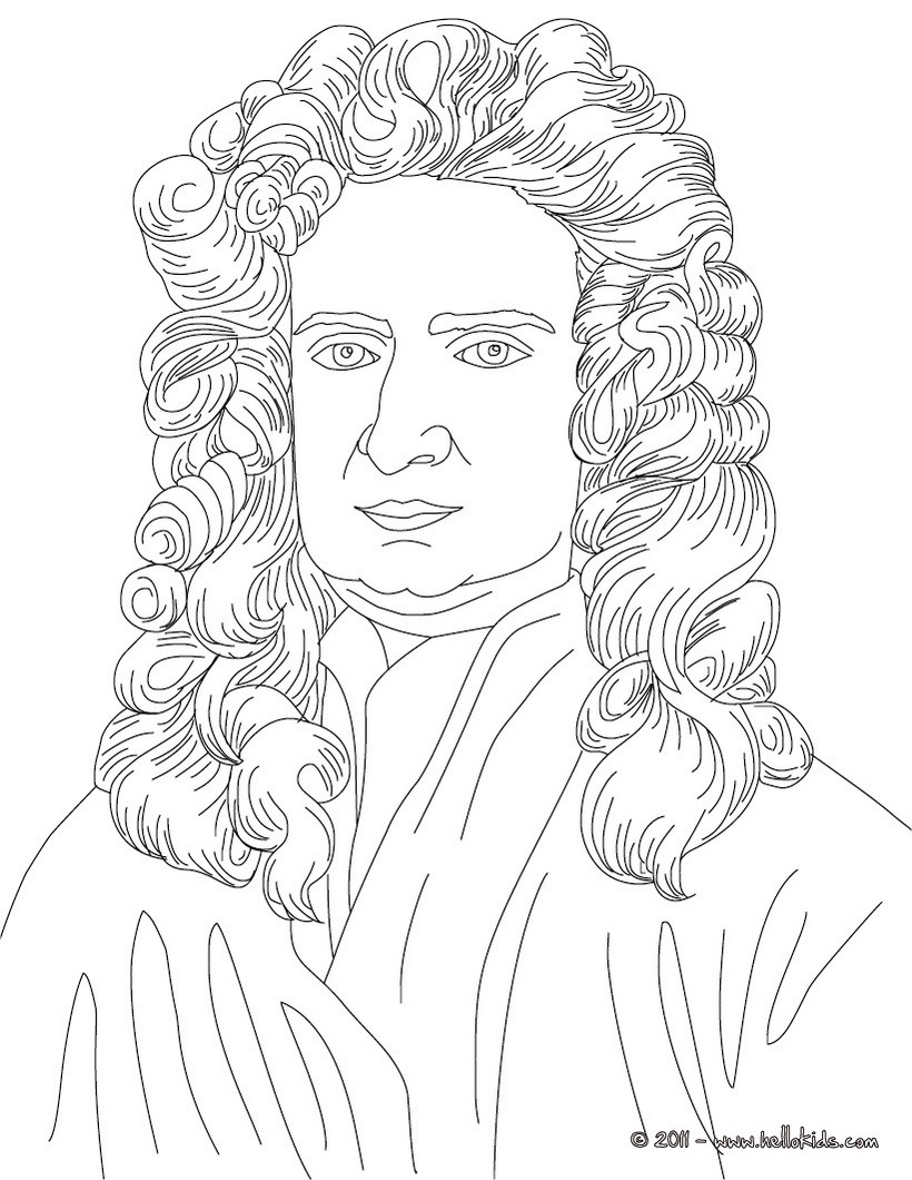 Dibujo Para Colorear Isaac Newton Img 11228 - Riset