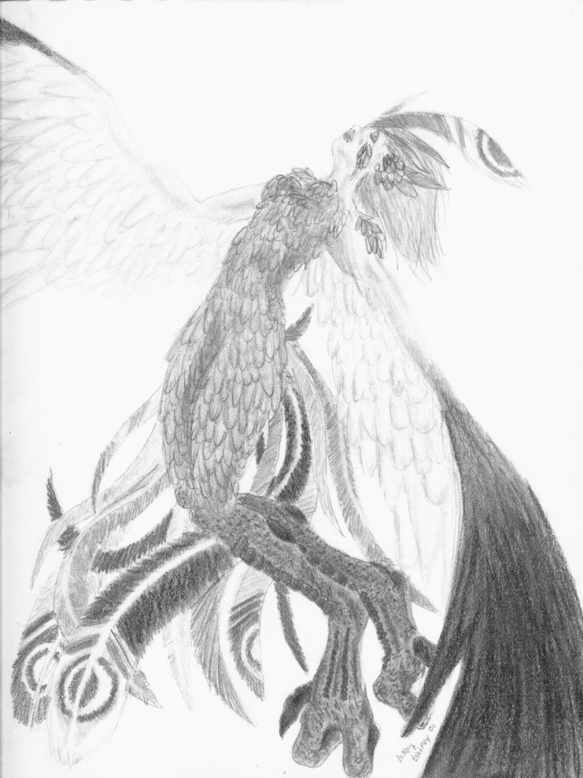 850x1135 Winged Siren By Ryakuu