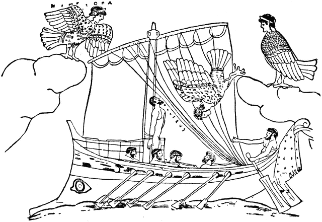 640x441 Ulysses And Sirens Clipart Etc