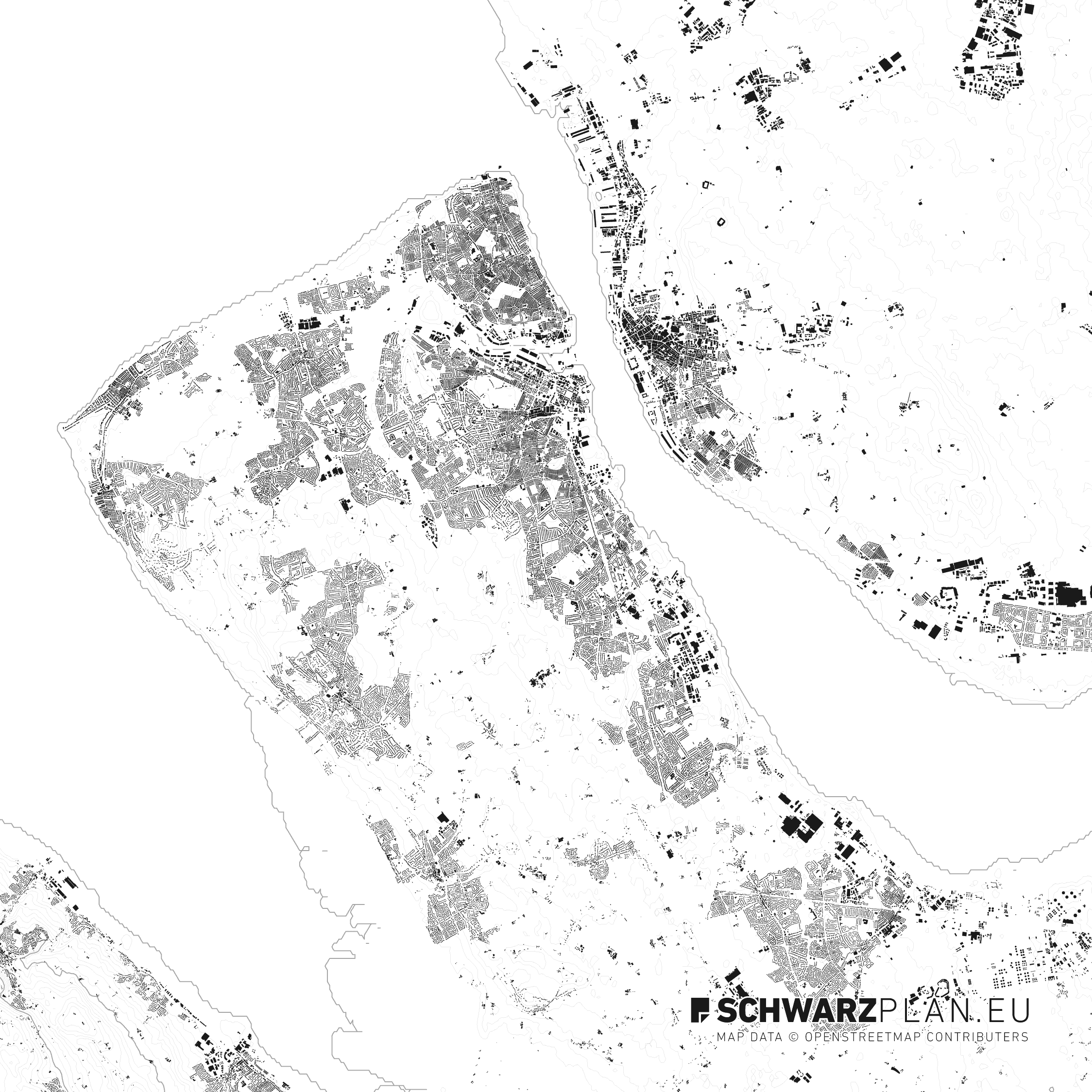 2248x2248 Site Plan Amp Figure Ground Plan Of Liverpool For Download As Pdf, Dxf