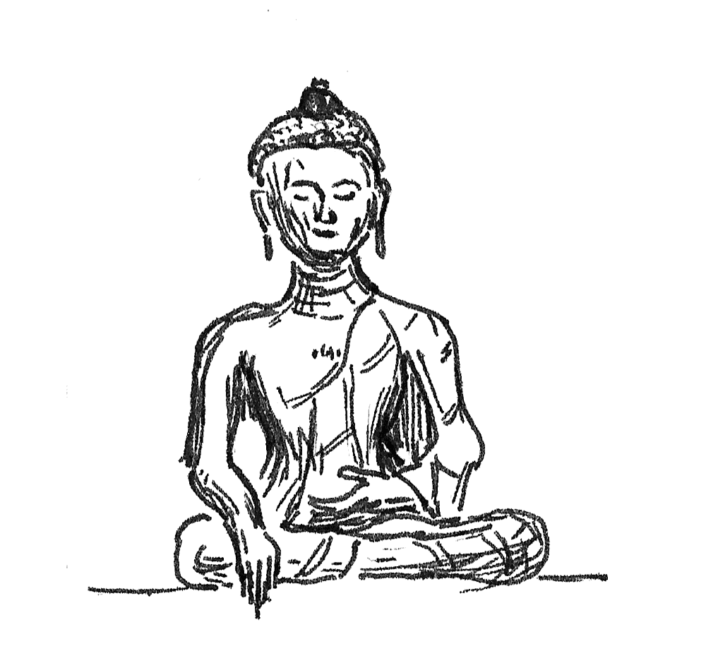 1000x922 Urban Sketchers Washington Dc Sitting Buddha