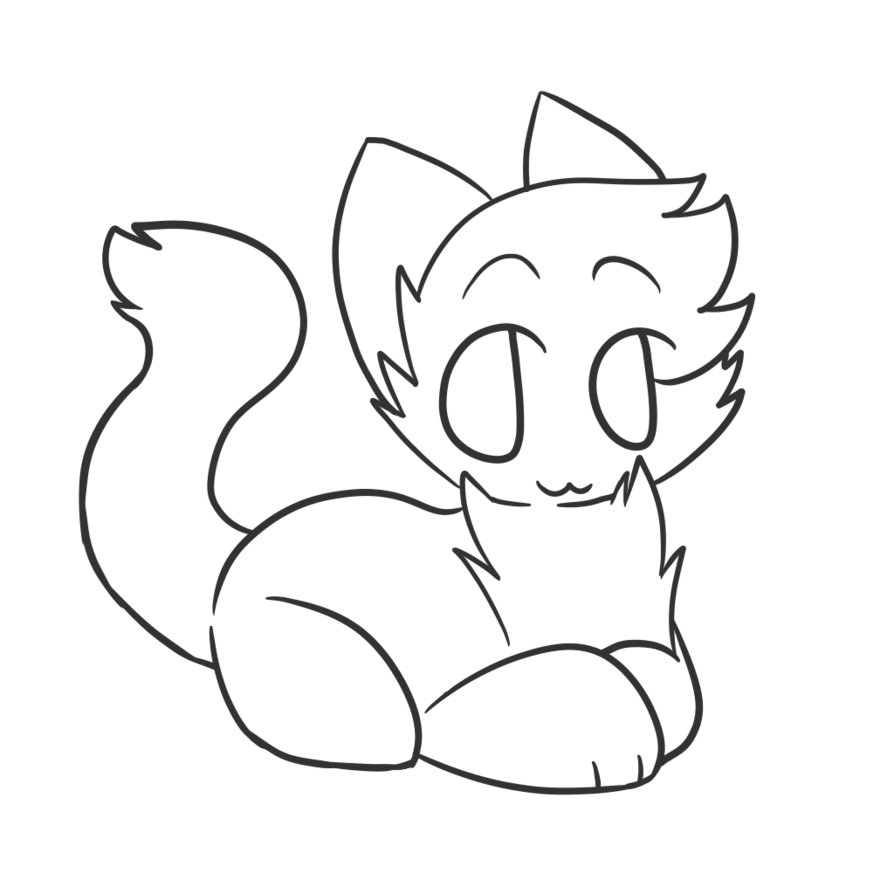 894x894 Sitting Cat Base {Free2use} By Xxpuffpuff Adoptsxx