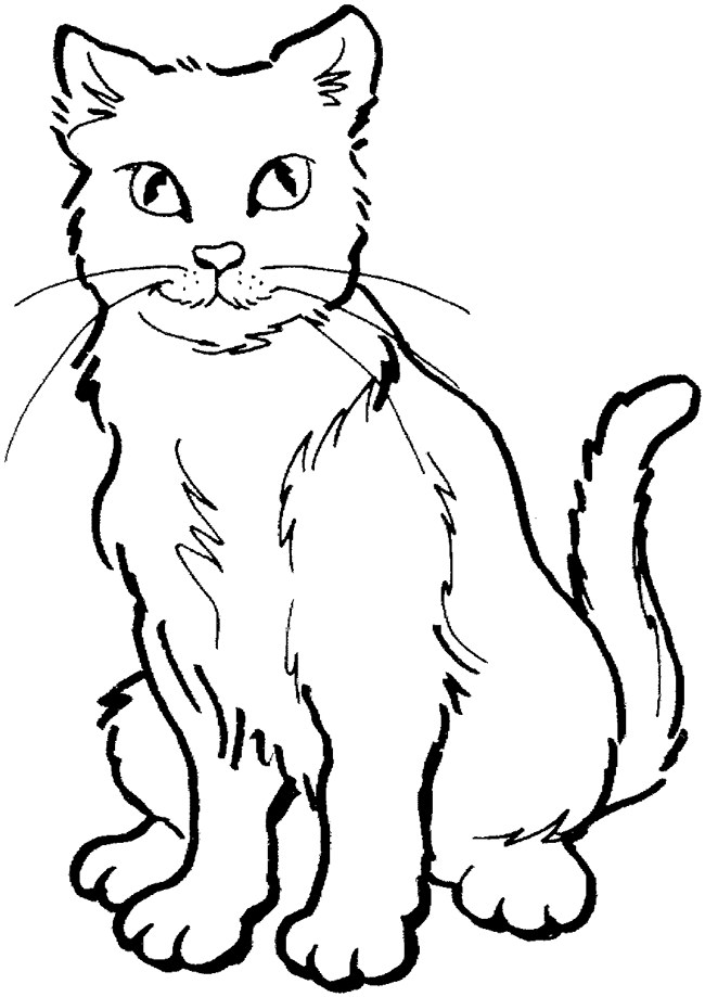 650x919 Cat Shape Template