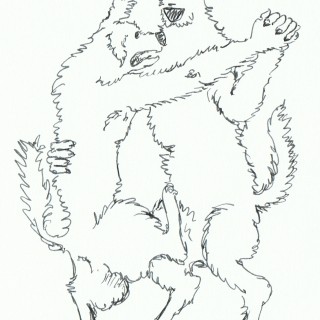 320x320 How To Draw Cartoon Dog Sitting A Drawing