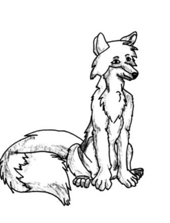336x440 Sitting Fox By Tonoshi