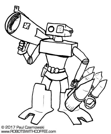 450x545 Fighting Robots Part Iii Six Pack Robots With Coffee