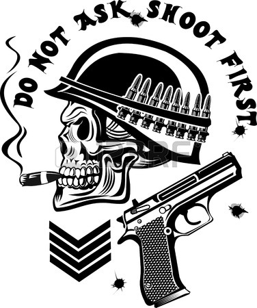 376x450 Gun Tattoo Stock Photos. Royalty Free Business Images