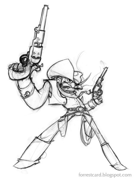 450x606 The Six Shooter Photo And Artwork The Drawing Club