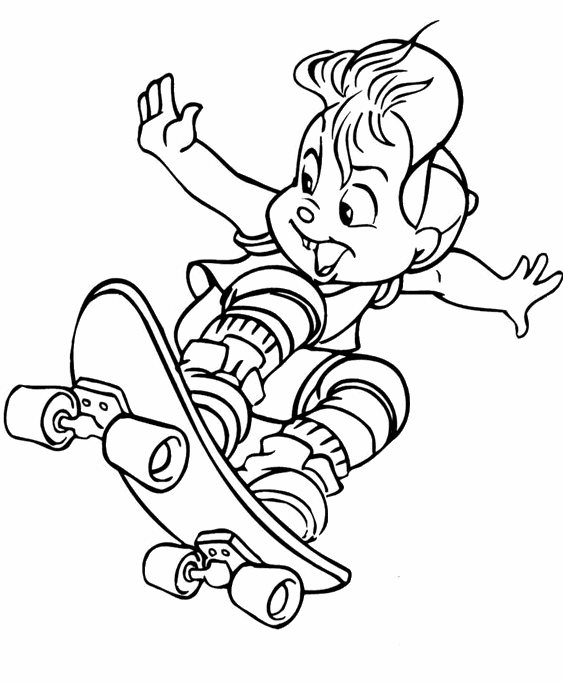 563x684 Wallpaper Interesting Playing Skateboard Coloring Sheet To Print