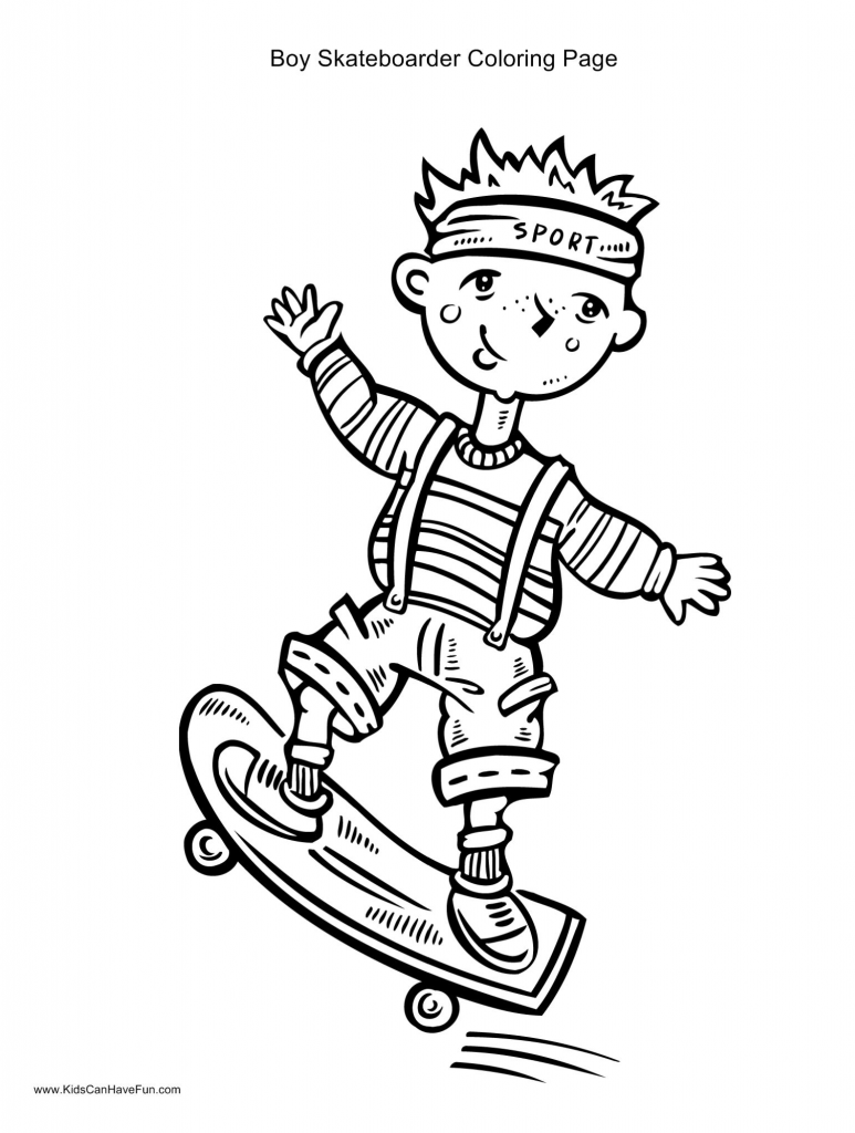 773x1024 Drawn Skateboard Doodle