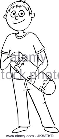 202x470 Skateboarding Sketch Stock Vector Art Amp Illustration, Vector Image
