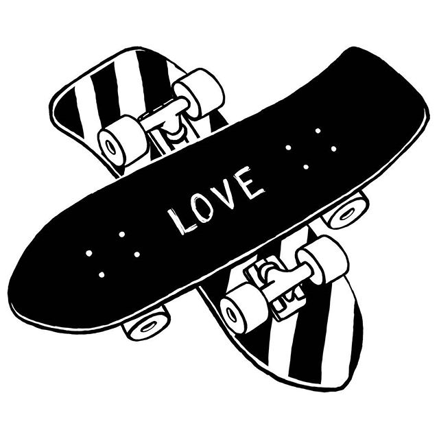 640x640 Skateboard Illustrations