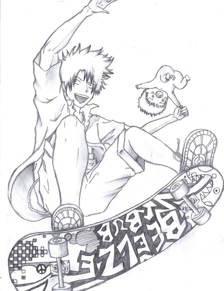 786x1017 Daddy Skateboarding D By Zareklittleprince