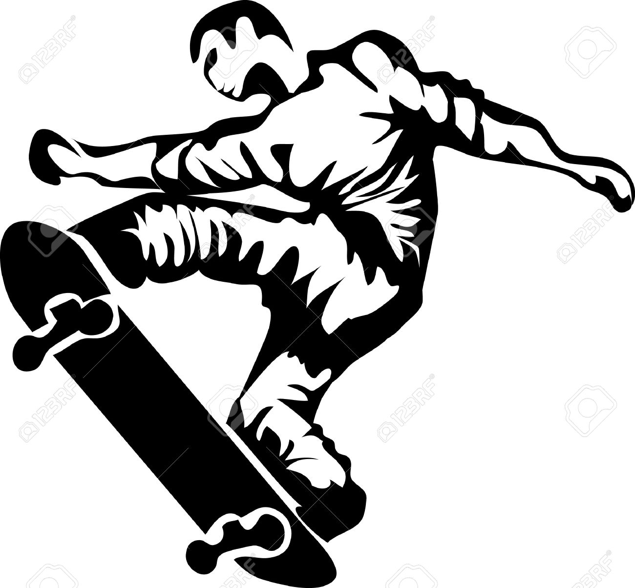 1300x1204 Skateboarding Royalty Free Cliparts, Vectors, And Stock