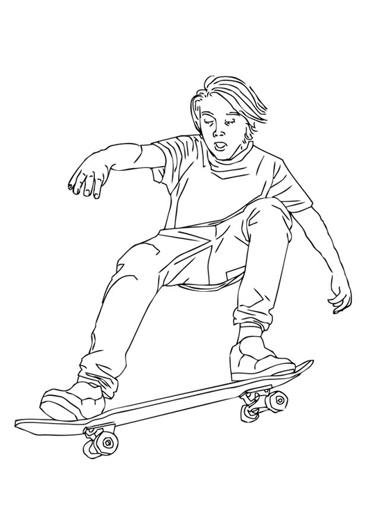 531x750 Coloring Page To Skate