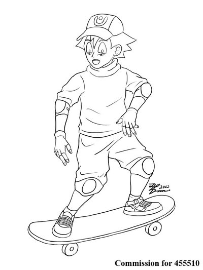 400x533 Com Ash Into Skater Boy Sketch By Whiteguardian