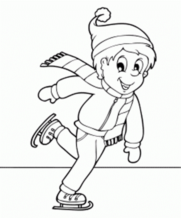 768x924 Figure Skating Coloring Pages 477175
