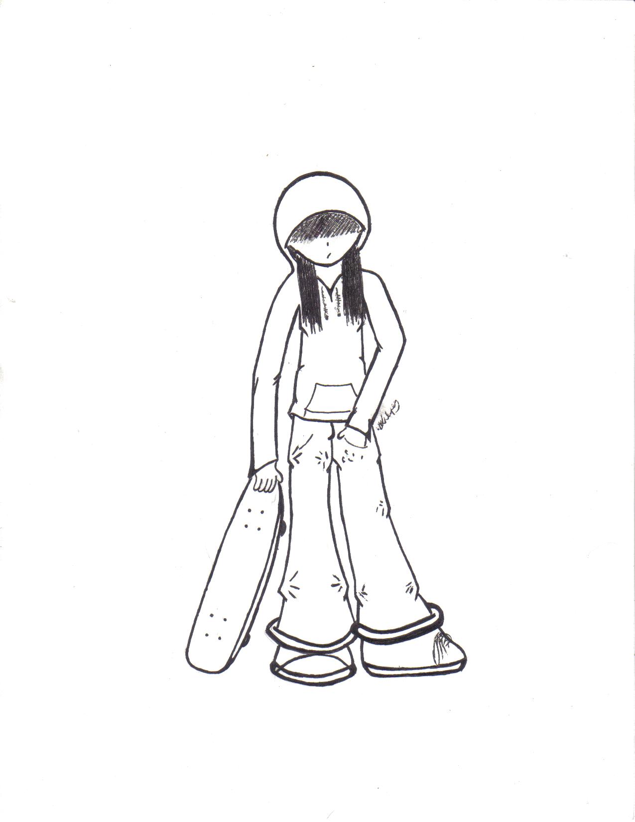 1275x1650 Skater Girl By Xoangrygirlox