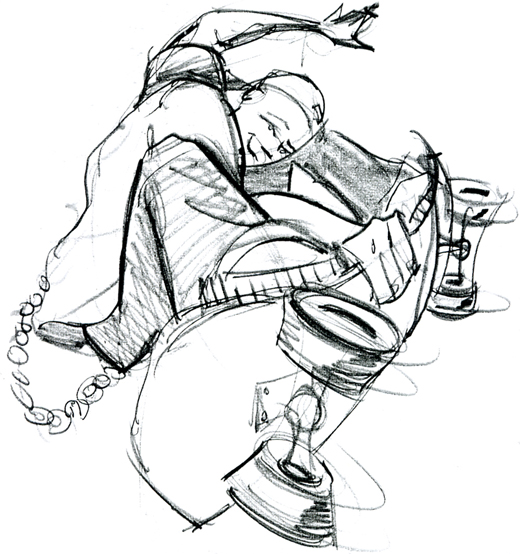 520x554 Skater Sketch By Davidhaney