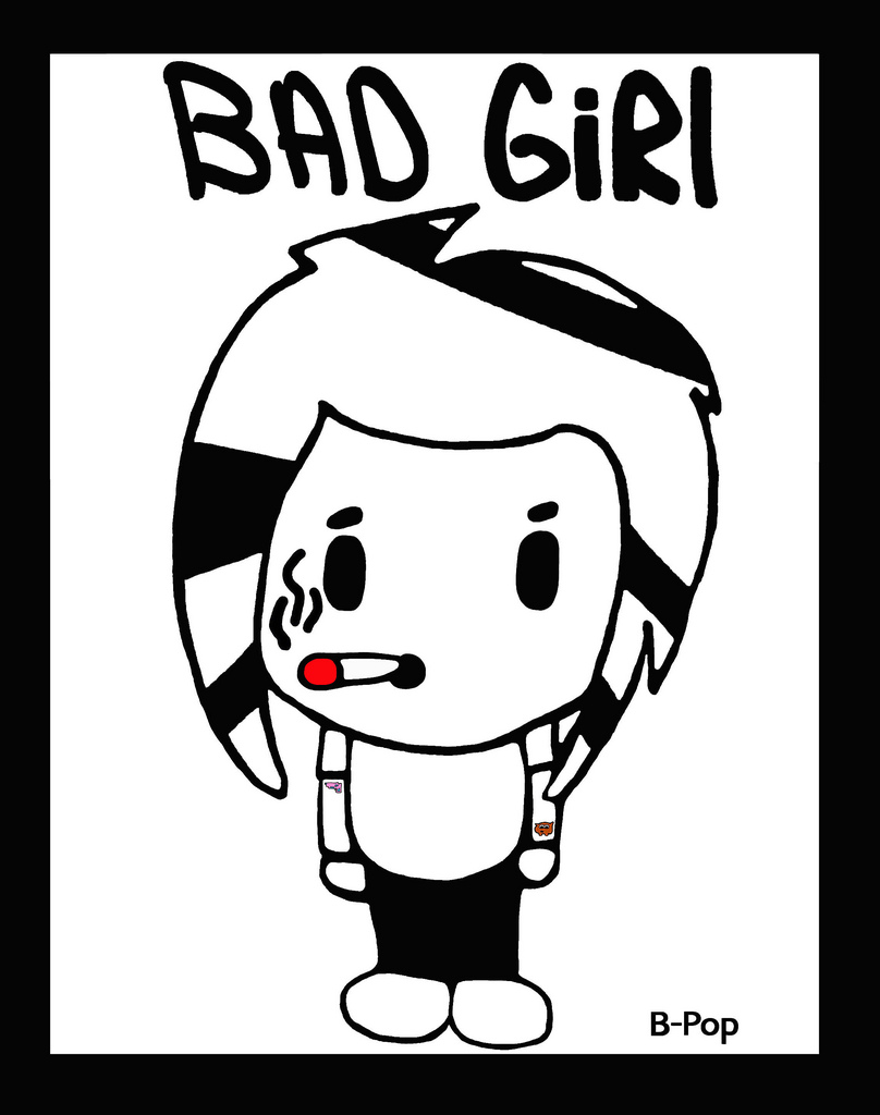 808x1024 Pop Bad Punk Girl Smokes Tattoo Nasty Girl Superhero B