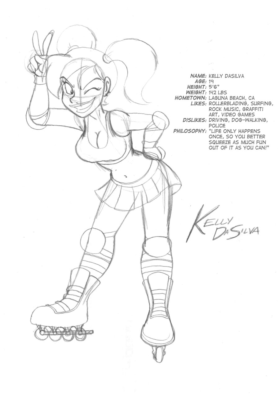 900x1270 Skater Girl By Jbwarner86