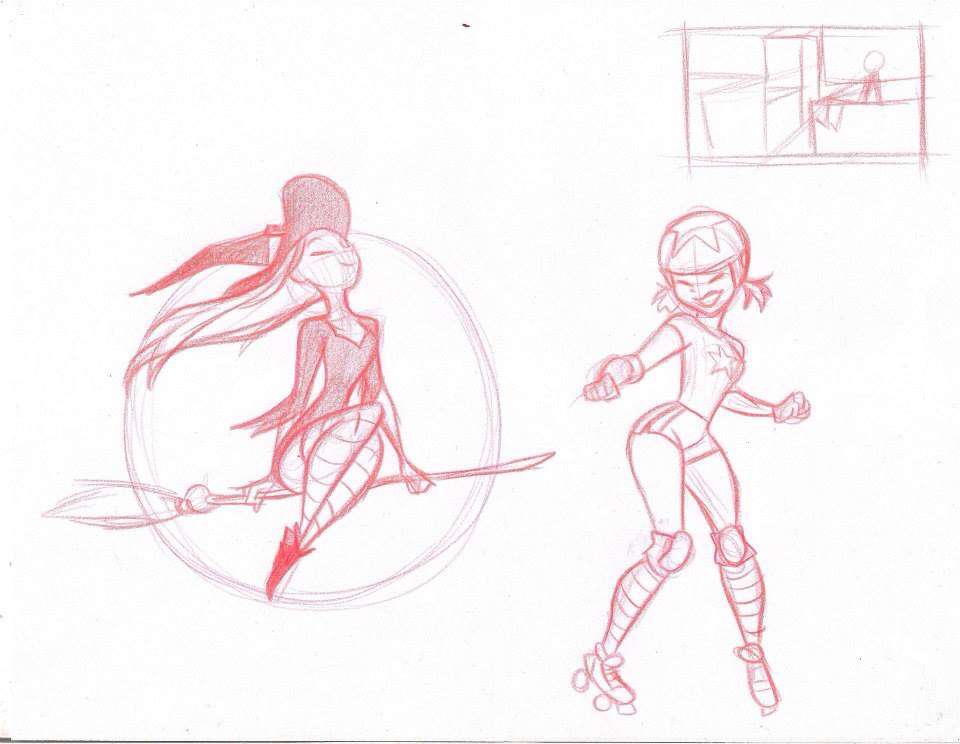 960x744 Witch And Skate Girls Draw Girl Witches And Artist