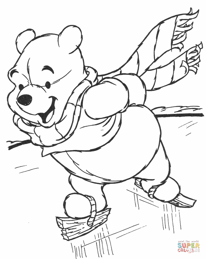 718x903 Ice Skating Coloring Pages Free Coloring Pages