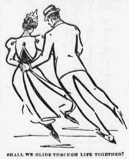 430x527 Victorian Ice Skating Indoors K.b. Owen, Mystery Writer