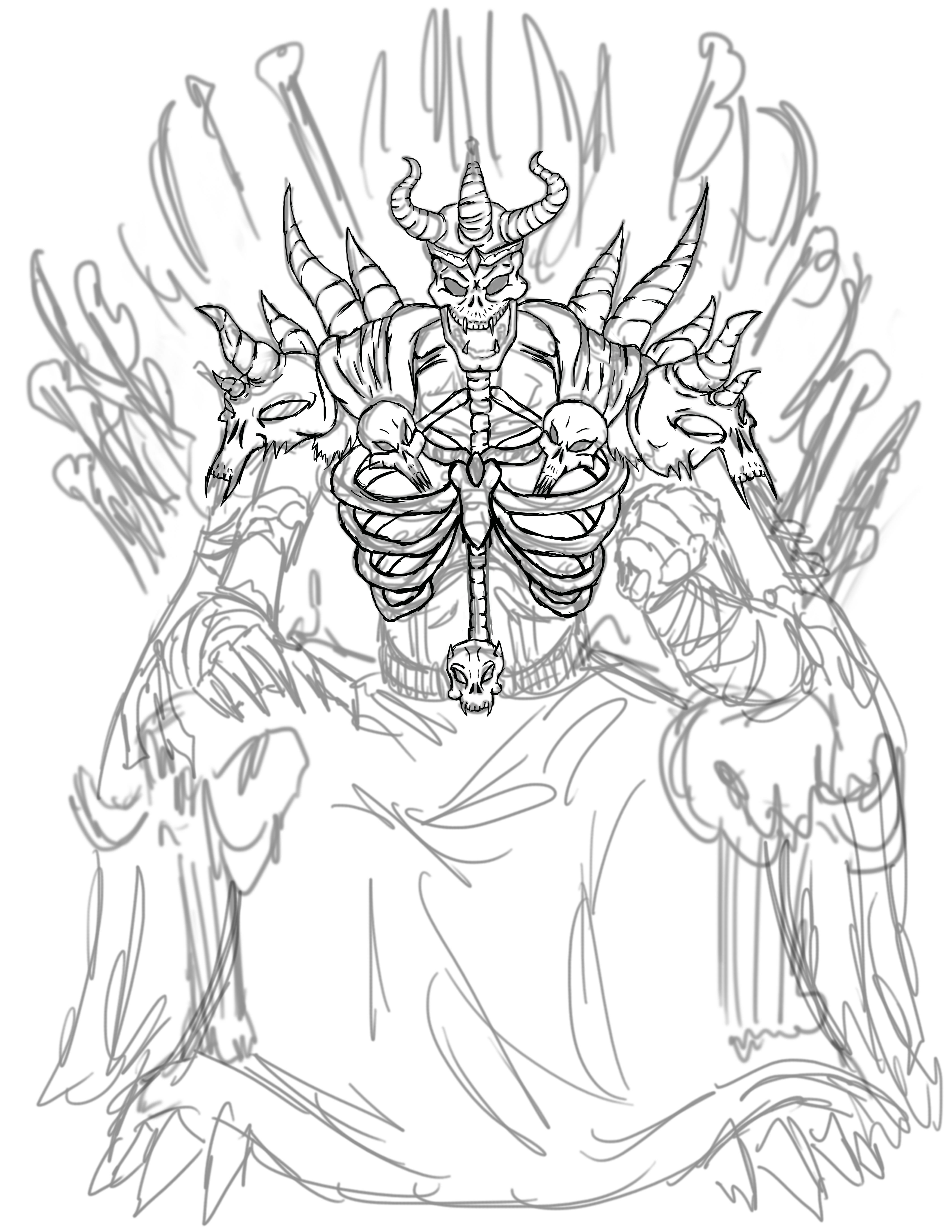4250x5500 Skeleton King By Elisemb123