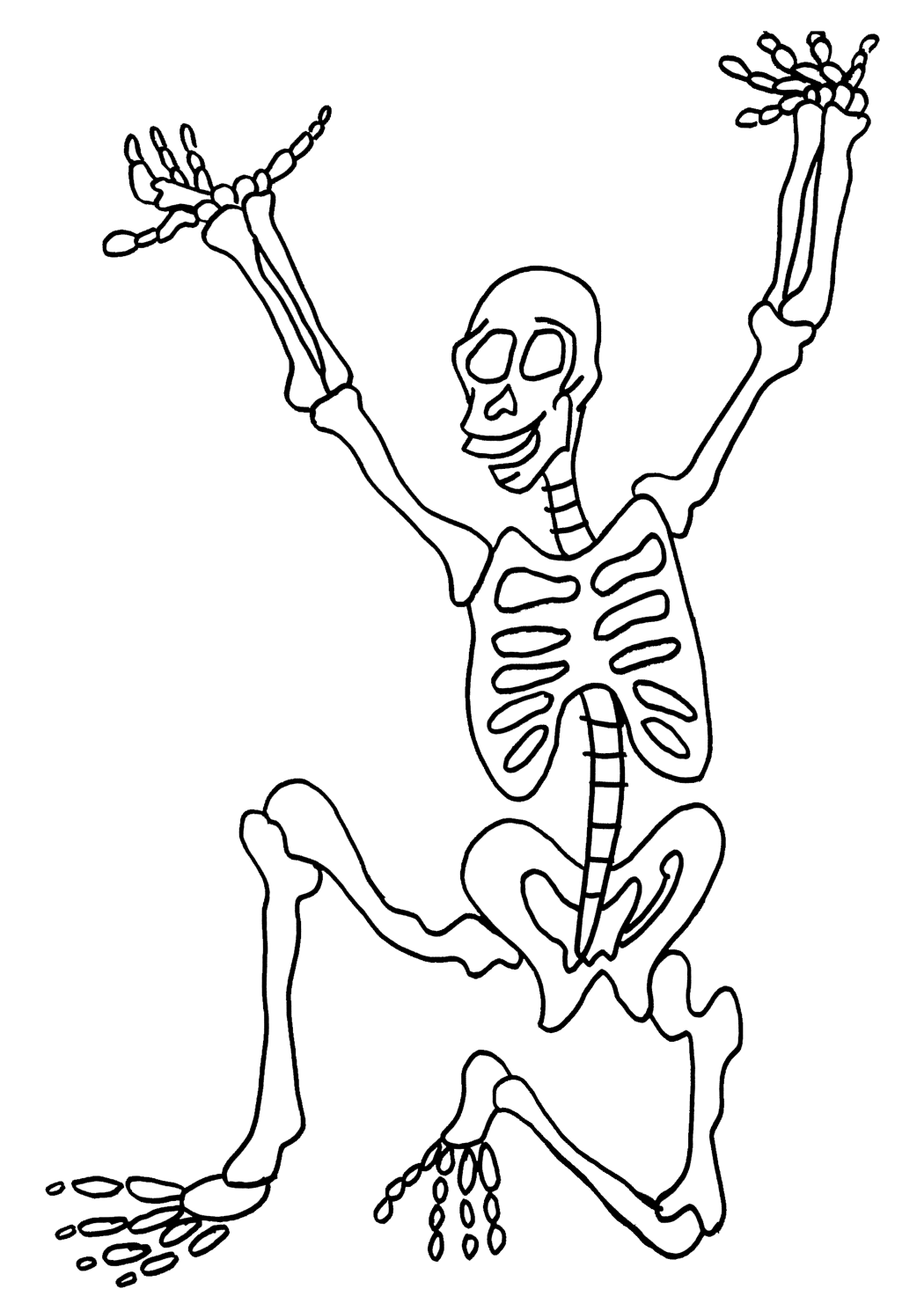 1050x1490 Free Printable Skeleton Coloring Pages For Kids