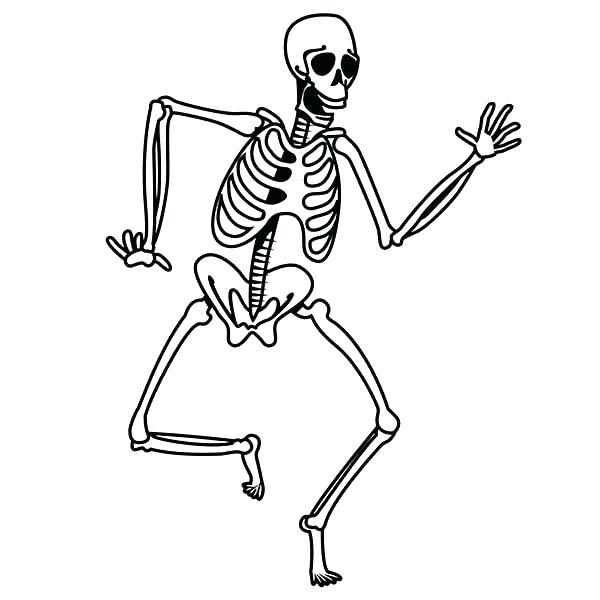 600x600 Skeleton Coloring Pages Best Collection Coloring Pages