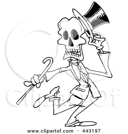 450x470 Royalty Free (Rf) Clip Art Illustration Of A Cartoon Black