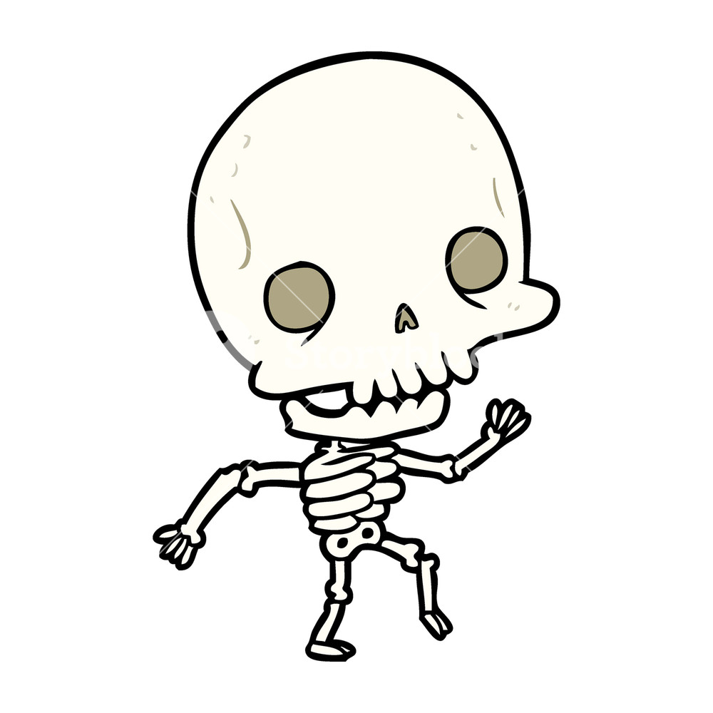 Skeleton Cartoon Drawing at GetDrawings | Free download