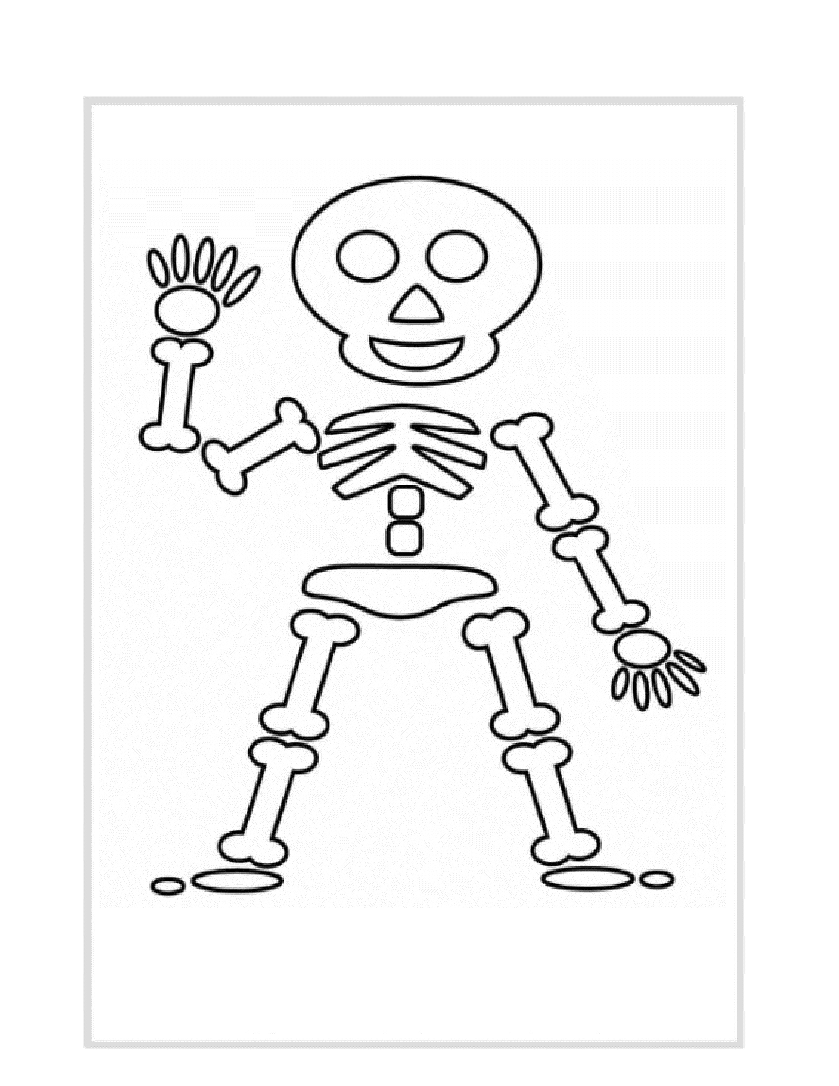 1701x2201 Free Printable Piceture Of Skeleton Point
