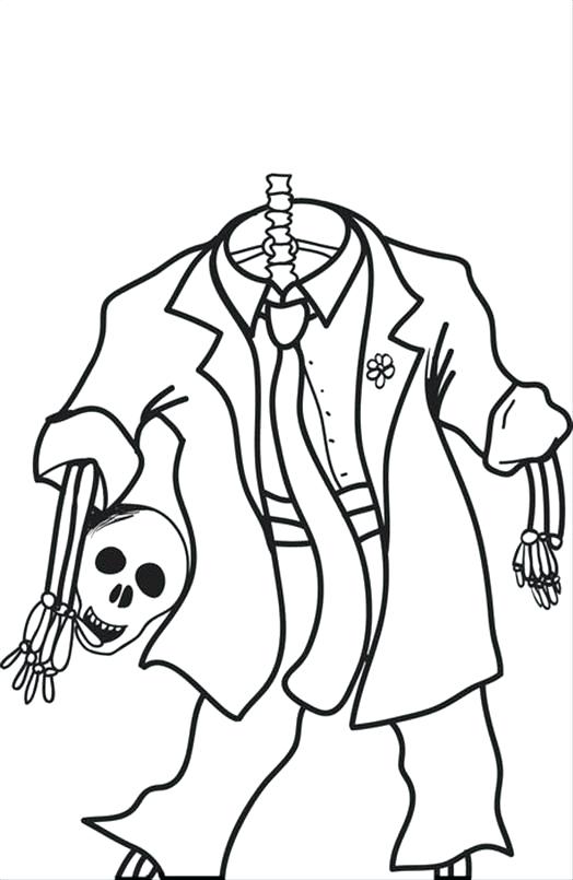 524x805 Halloween Skeleton Coloring Pages Free Printable Colori On Drawing