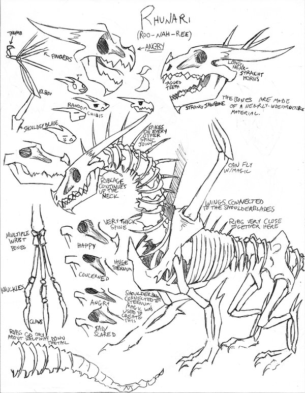 600x773 Bone Dragon 2 By Padfoot2012