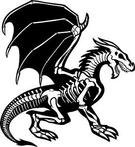 274x300 Dragon Skeleton Creature Monster Car Truck Window Laptop Vinyl