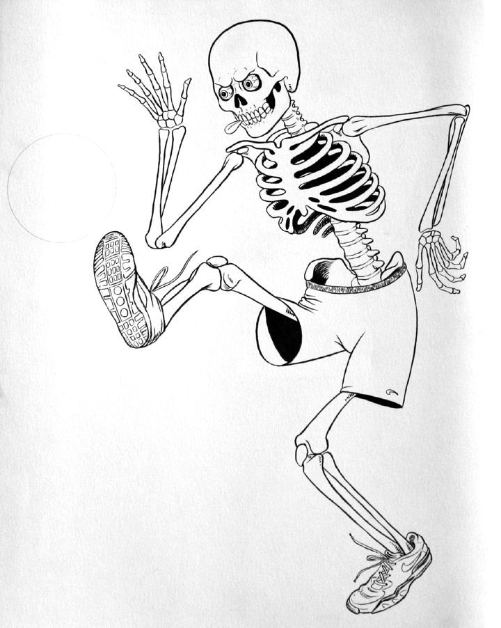 720x902 Soccer Playing Skeleton New Beat From Brain