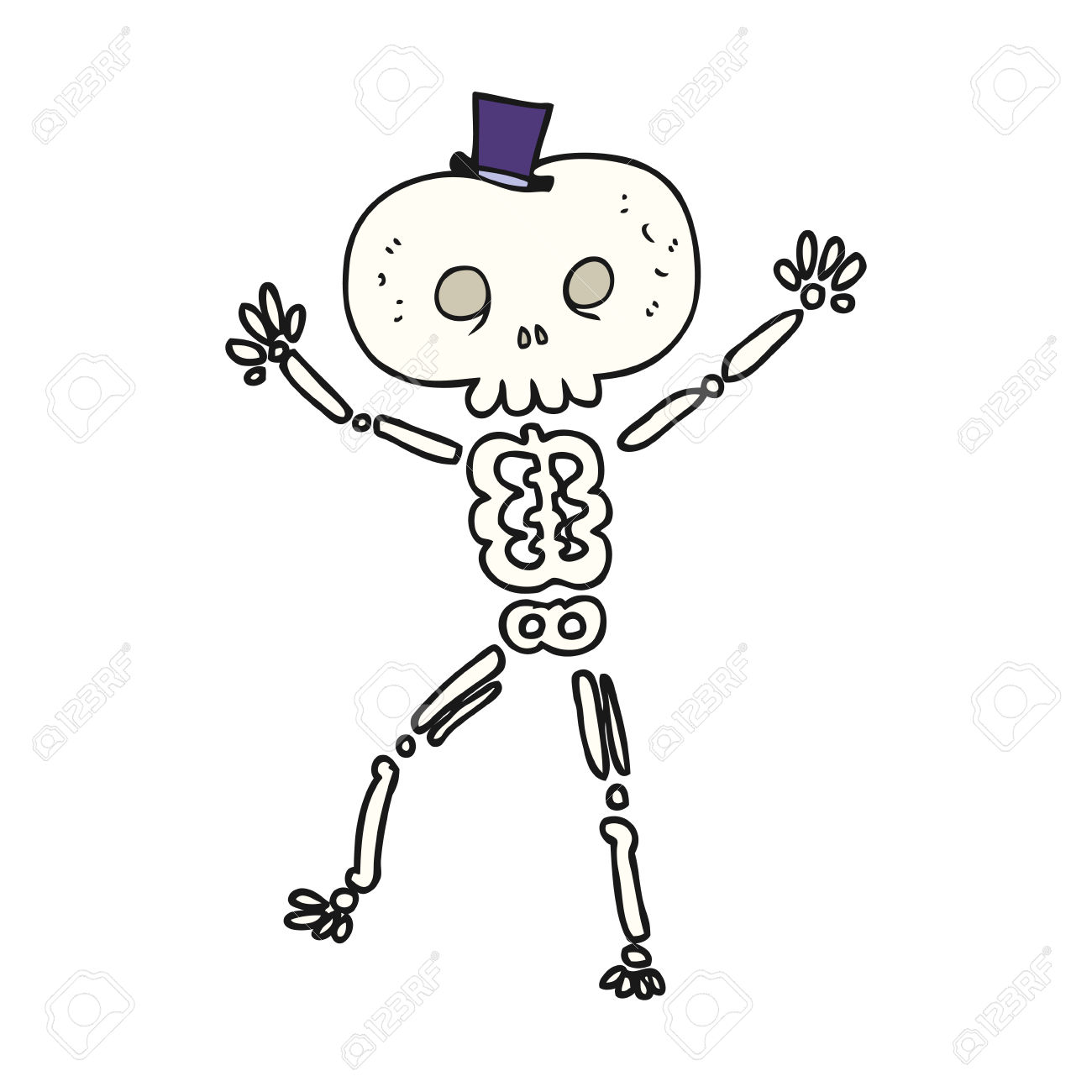 1300x1300 Drawn Skeleton Cartoon
