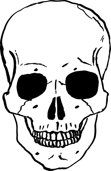 390x597 Skeleton Coloring Pages