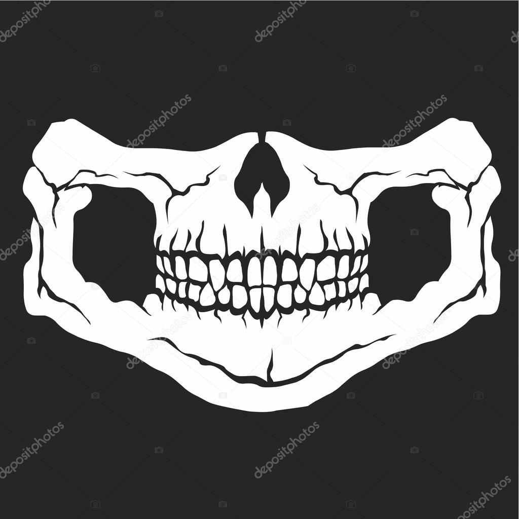 1024x1024 Face Mask Skull Bandana Stock Vector Amid999