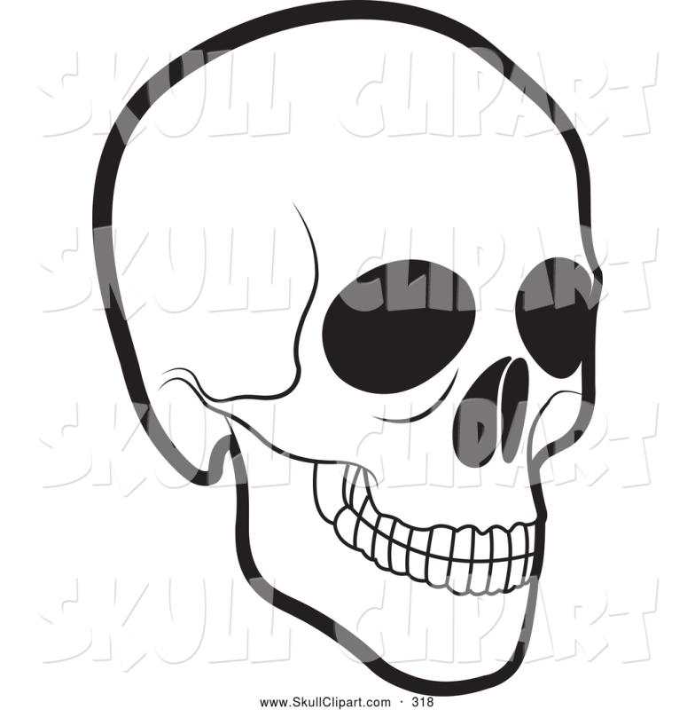 784x800 Skull Face Clipart