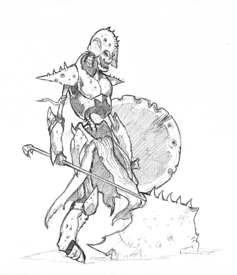 800x928 Battler Art Ancient Skeleton