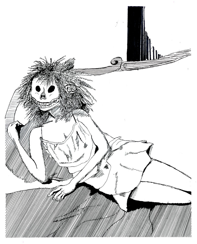 800x992 Sexy Skeleton Girl By Ryvius