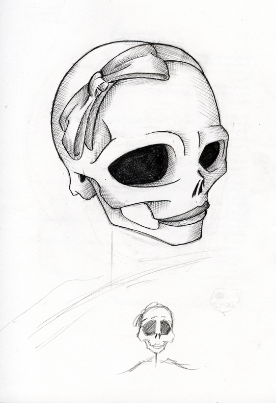 Skeleton Girl Drawing at GetDrawings | Free download