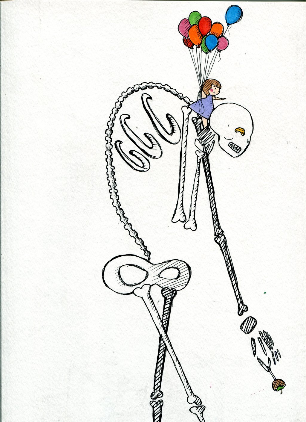 1024x1409 Skeleton Guy And Cute Girl Go To The Fair By Themockinglilly